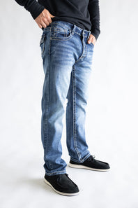 True Luck Afton Bootcut Stretch Jeans for Men