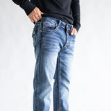 True Luck Afton Bootcut Stretch Jeans for Men