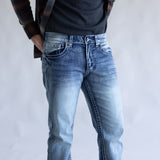True Luck Ballen Straight Leg Jeans for Men