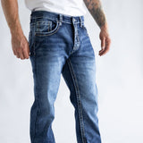 True Luck Bell Bootcut Stretch Jeans for Men