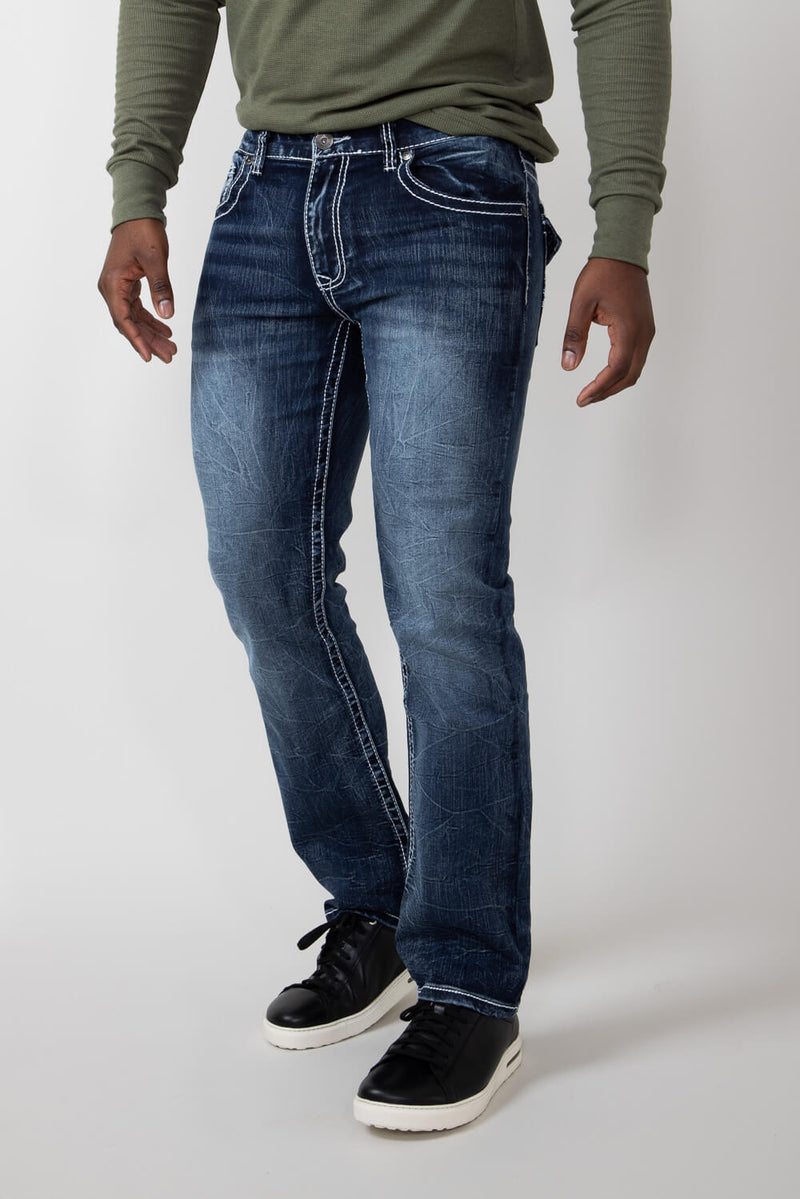 True Luck Blake Bootcut Stretch Jeans for Men | TL16350002 – Glik's