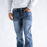 True Luck Dow Bootcut Stretch Jeans for Men