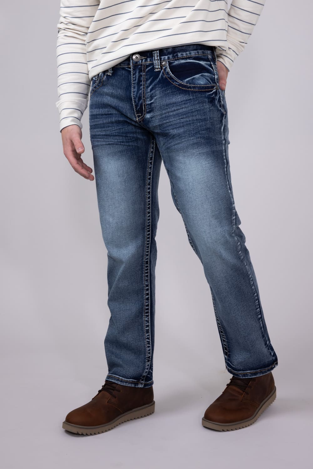 True Luck Ramsey Straight Stretch Jeans for Men