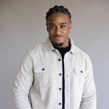 Union Corduroy Shacket for Men in Light Grey