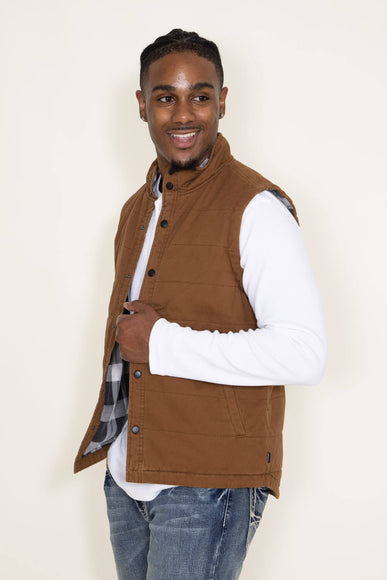 Union Canyon Vest for Men in Tan Brown