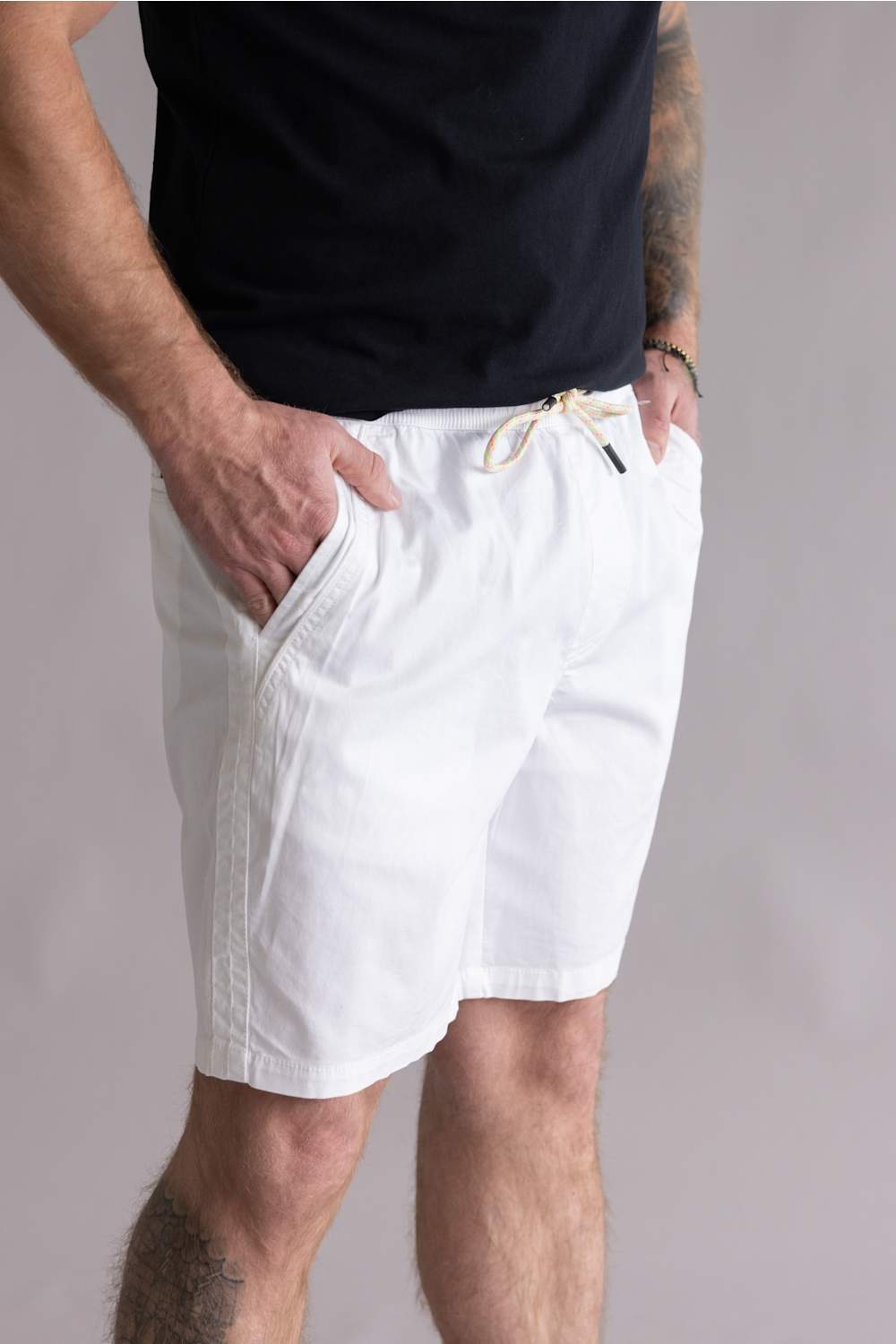 Union Sunsational 8” Shorts for Men in White