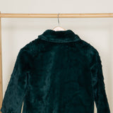 Youth Faux Fur Coat for Girls in Green
