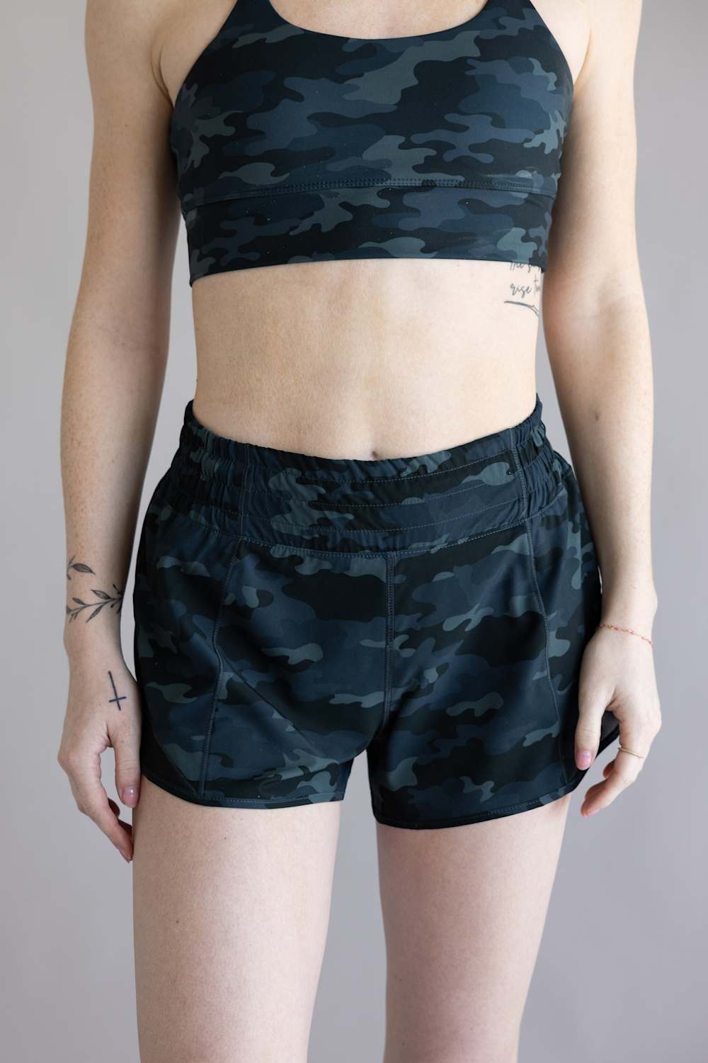 Local Girl Vista Shorts for Women in Black Camo