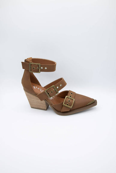 Very G Irina 3 Buckle Heels for Women in Tan