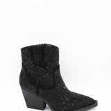 Very G Maze Stone Cowboy Booties for Women in Black