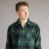 Weatherproof Vintage Faux Wool Unlined Shirt for Men in Green