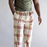Weatherproof Silky Lounge Pants for Men in Oatmeal