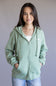 The North Face Evolution Simple Dome Full Zip Hoodie for Women in Slate Moss