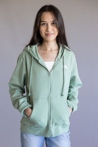 The North Face Evolution Simple Dome Full Zip Hoodie for Women in Slate Moss