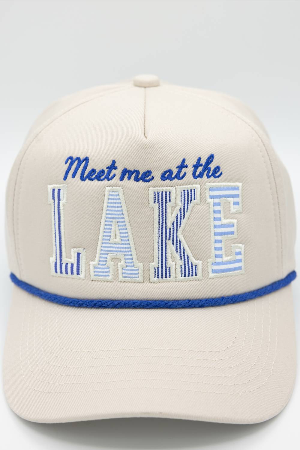 Meet Me at the Lake Trucker Hat in Beige