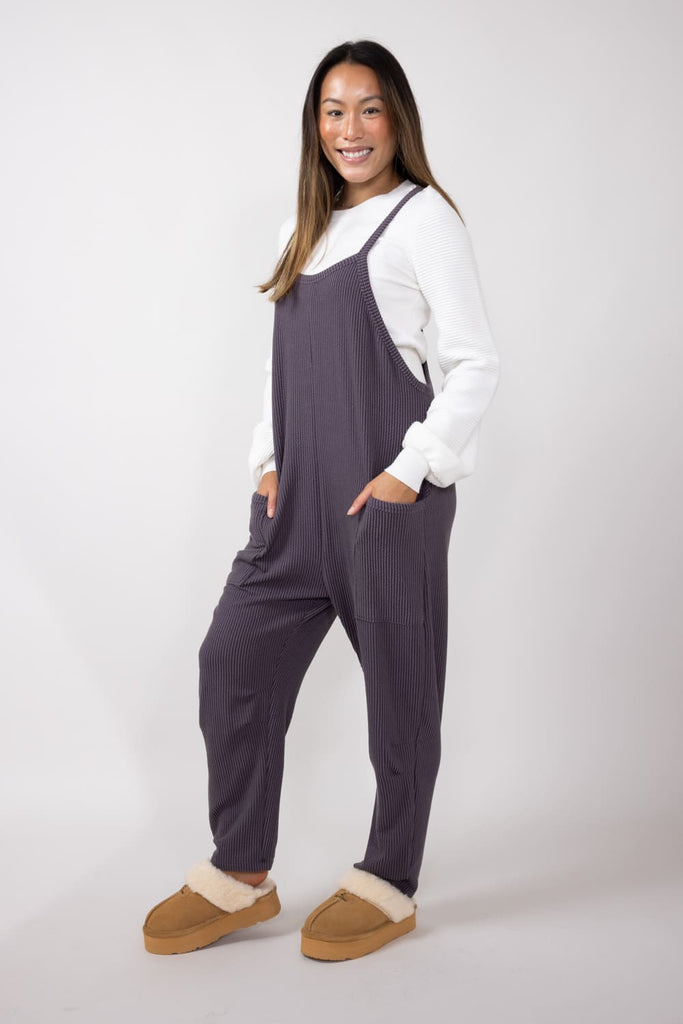 Eggplant color jumpsuit outlet