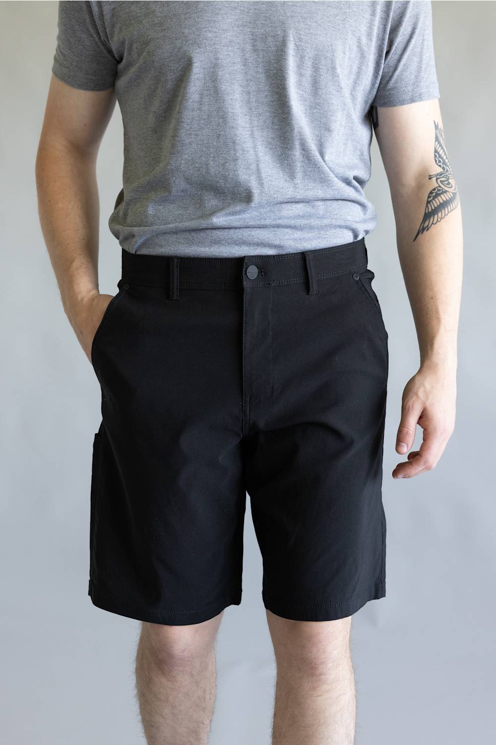 Weatherproof Vintage 9.5" Tech Utility Shorts for Men in Black
