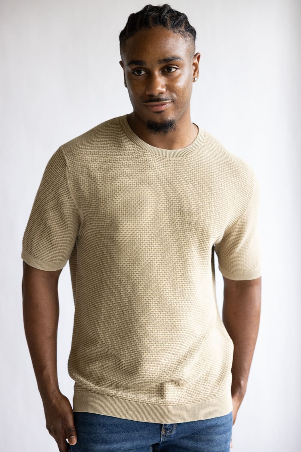 Weatherproof Vintage Brick Crew Shirt for Men in Kelp