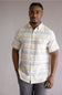 Weatherproof Vintage Cotton Stripe Pattern button Down shirt golden haze