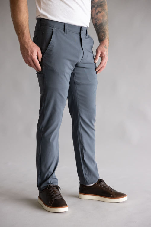 Weatherproof Vintage Faille Utility Pants for Men in Charcoal Blue