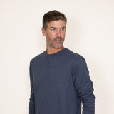Weatherproof Vintage Jersey Crew Shirt for Men in Blue