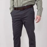 Weatherproof Vintage Leader Chino Pants for Men in Forged Iron