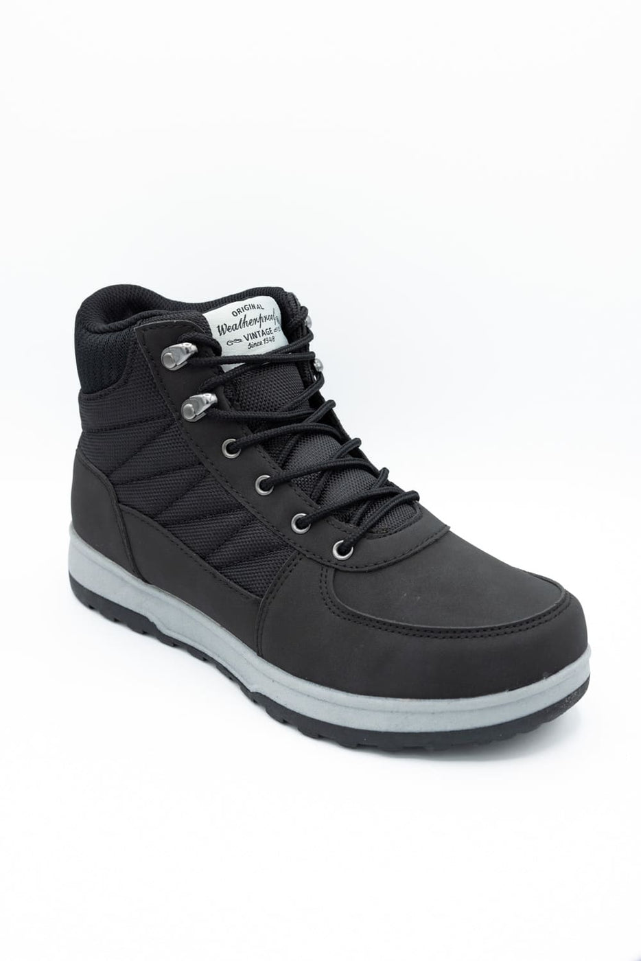 Weatherproof Vintage Steven Lace Boots for Men in Black | STEVEN-BLACK – Glik's Weatherproof Vintage Steven Lace Boots for Men in Black | STEVEN-BLACK – Glik's