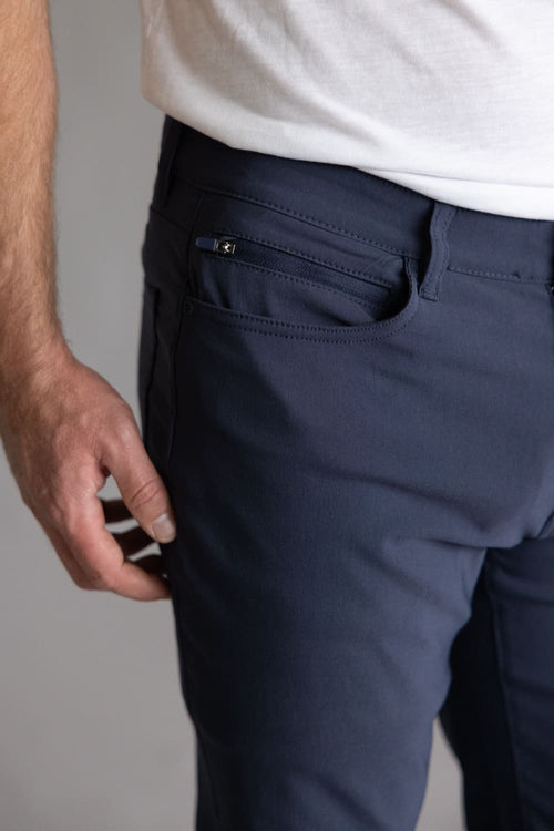 Weatherproof Vintage Momentum 5 Pocket Pants for Men in Anchor Blue