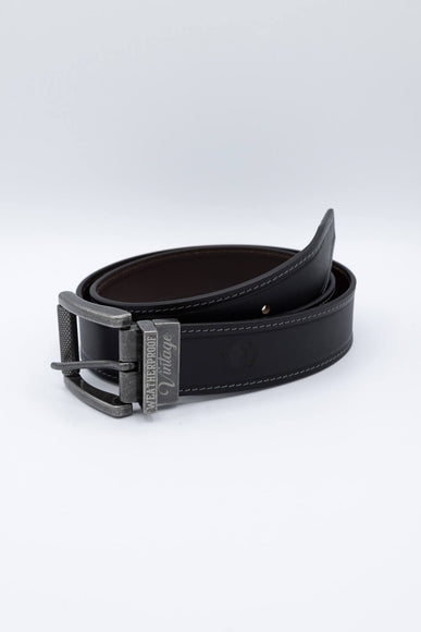 Weatherproof Vintage Reversible Leather Belt for Men in Brown/Black