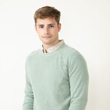 Weatherproof Vintage Stone Wash Crewneck Sweater for Men in Green