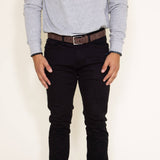 Weatherproof Vintage Straight Fit Jeans for Men in Black