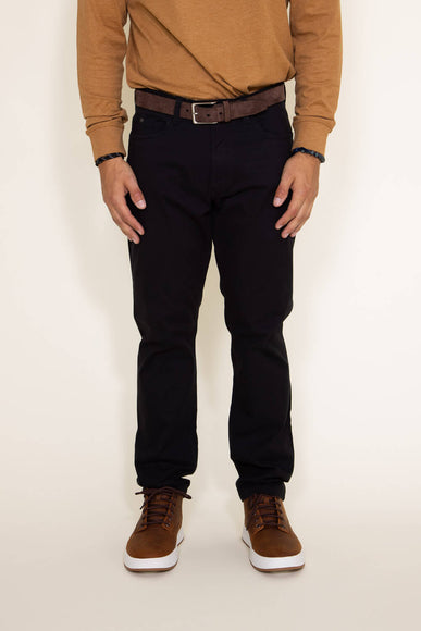 Weatherproof Vintage Stretch Twill Pants for Men in Black