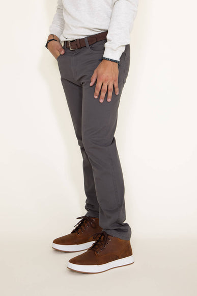 Weatherproof Vintage Stretch Twill Pants for Men in Grey