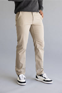 Weatherproof Vintage Tech Utility Pants for Men in Light Oak