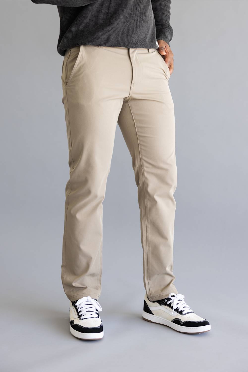 Weatherproof Vintage Tech Utility Pants for Men in Light Oak