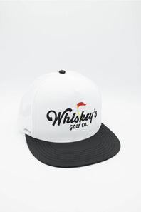 Whiskey Bent Golf Co Trucker Hat for Men in White