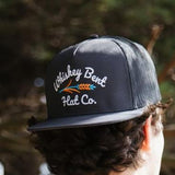 Whiskey Bent Troubador Trucker Hat for Men in Charcoal | TRBDR-CH