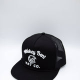 Whiskey Bent Johnny Cash Trucker Hat for Men in Black