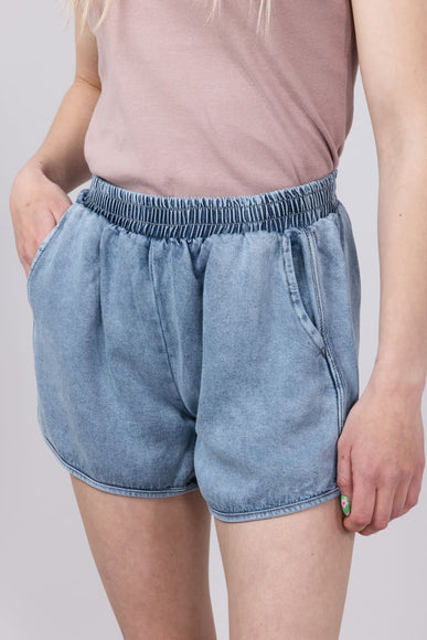 Wishlist Pull On Washed Denim Shorts for Women