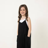 Youth Knit Onesie for Girls in Black