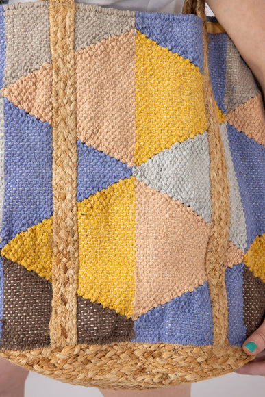  Isla Jute Tote Bag in Multi 