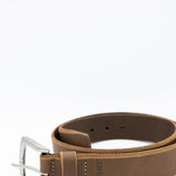 Ariat Beveled Edge Barn Belt for Men in Lite Brown