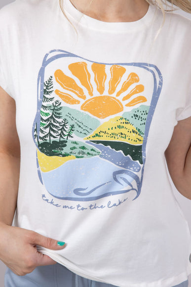 C&C California Lake Camille Every Day T-Shirt for Women in White