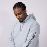 Carhartt Logo Sleeve Graphic Hoodie for Men in Heather Grey