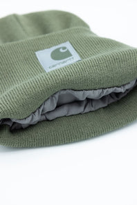 Carhartt Knit Satin Lined Beanies for Women in Dusty Olive