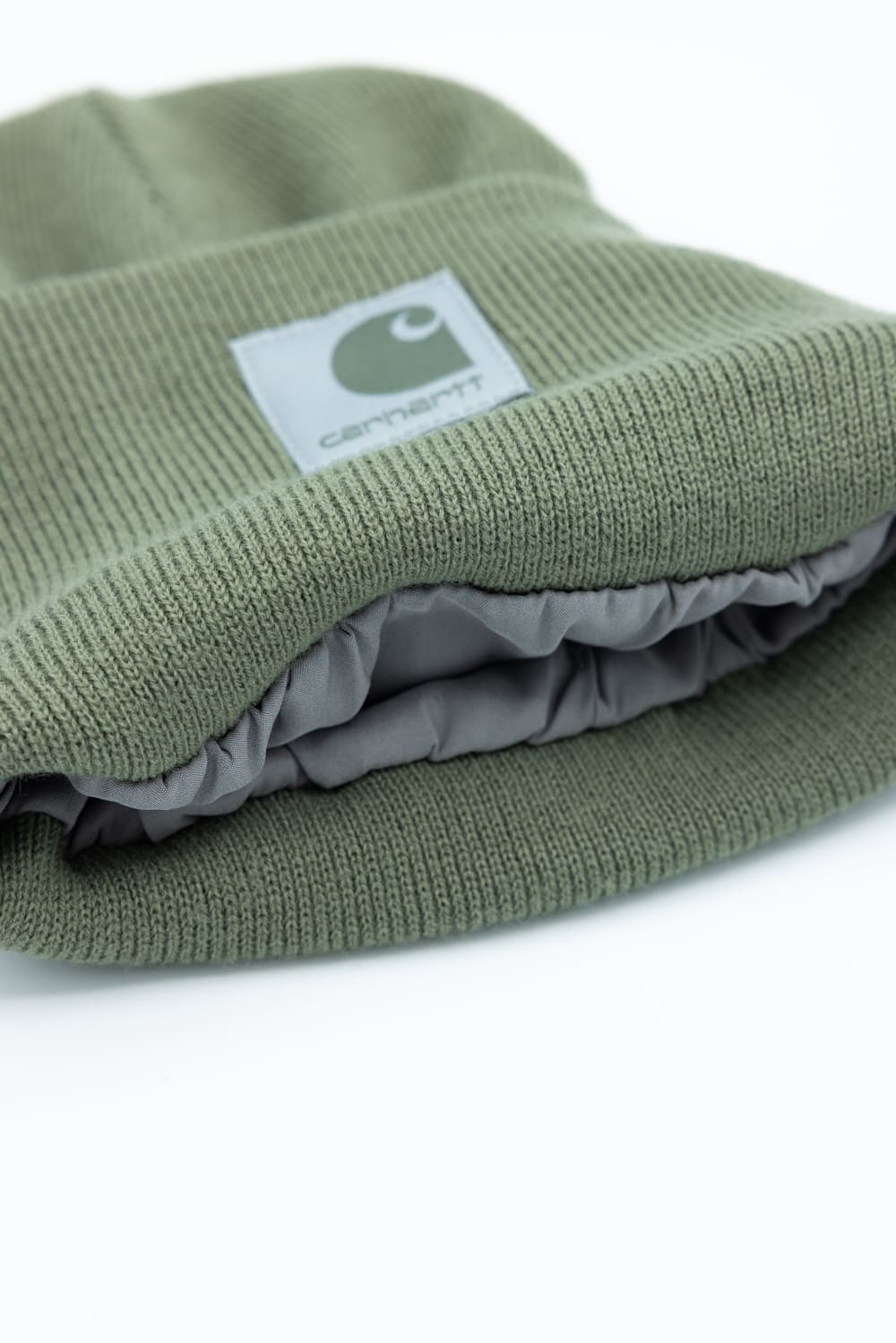 Carhartt Knit Satin Lined Beanies for Women in Dusty Olive
