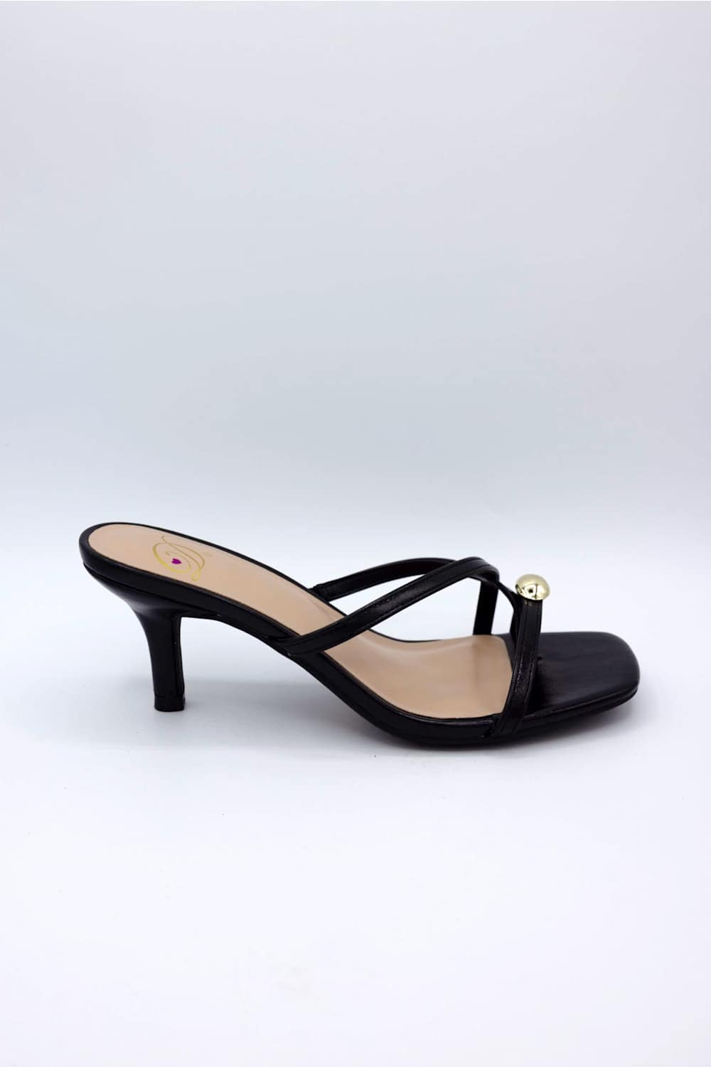  Cane Kitten Heels for Women in Black 