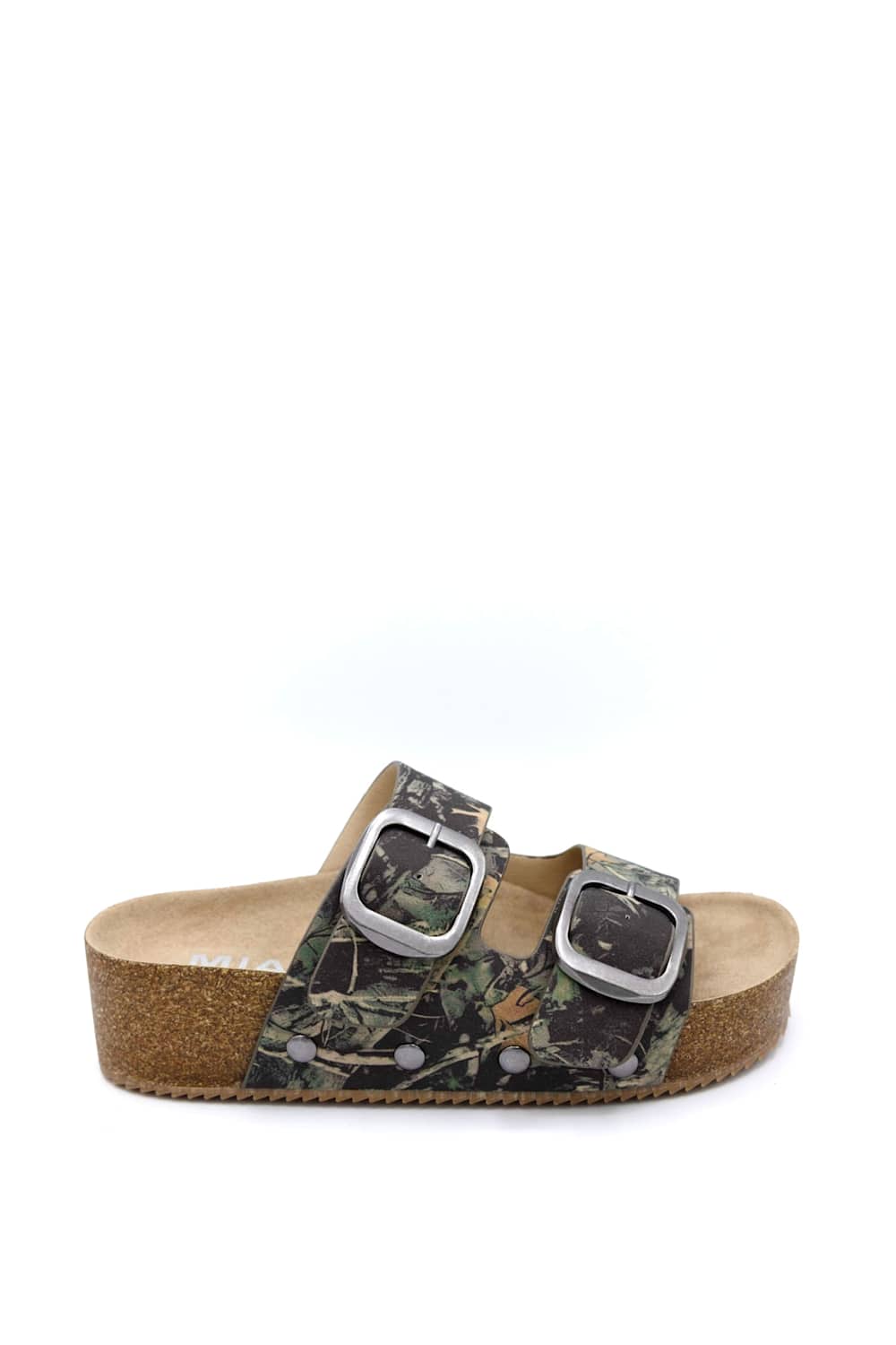 MIA Qianna Platform Sandals for Women in Camo