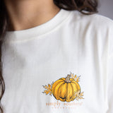 Simply Southern Youth Leaves Are Falling Autumn Is Calling T-Shirt for Girls in Linen