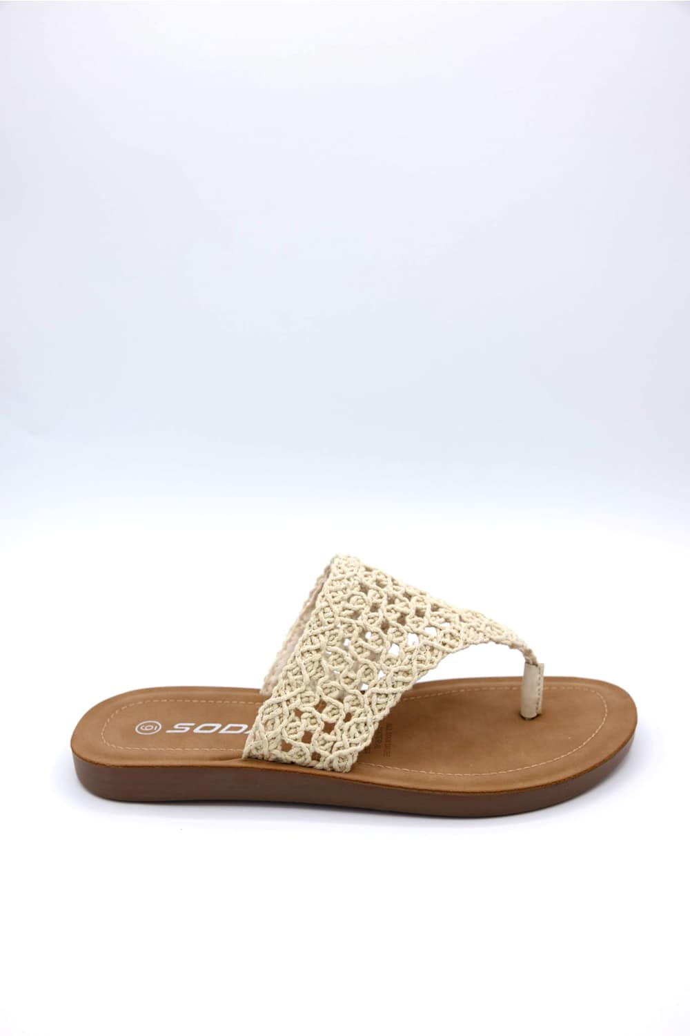 Soda Lookin Flip Flops for Women in Bone